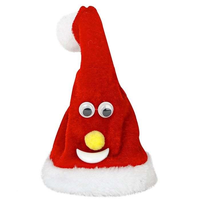 Touca Musical De Natal 14cm Com Movimento E Musicas - Art Christmas
