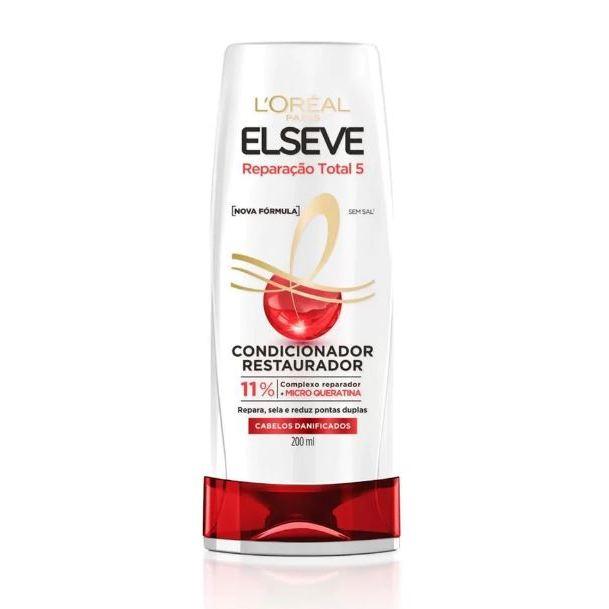 Kit Reparação Total 5 L Oréal Paris Elseve Shampoo 200ml + Condicionador 200ml