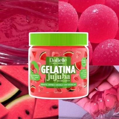 Gelatina Jujuba De Melancia - Dabelle Hair 500g