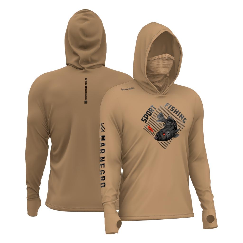 Camiseta De Pesca Masculina X-protection 360 Poliamida By Eduardo Monteiro - Mar Negro