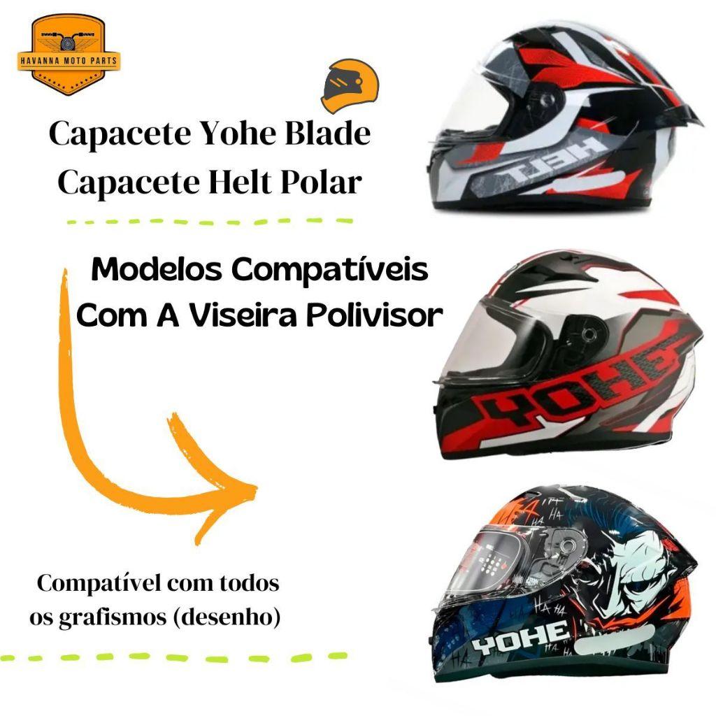 Viseira Camaleão Capacete Yohe Blade/Helt Polar