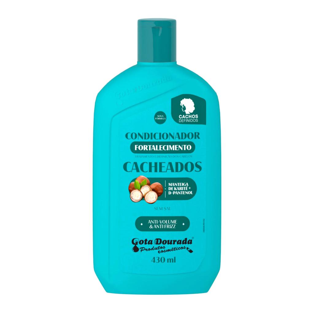 Shampoo E Condicionador Cacheados Gota Dourada - Embalagem Econômica De 430ml Cada
