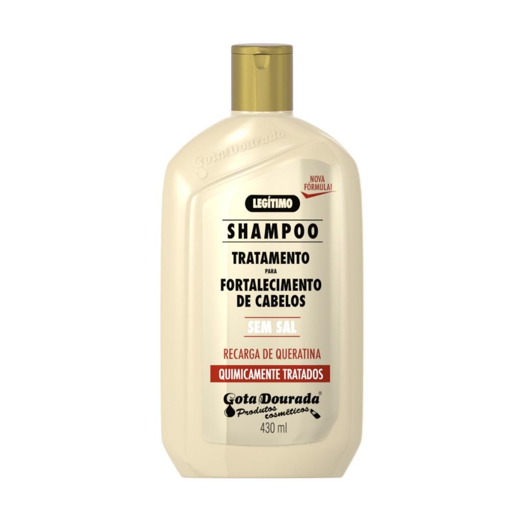 Shampoo E Condicionador Quimicamente Gota Dourada - Embalagem Econômica De 430ml Cada