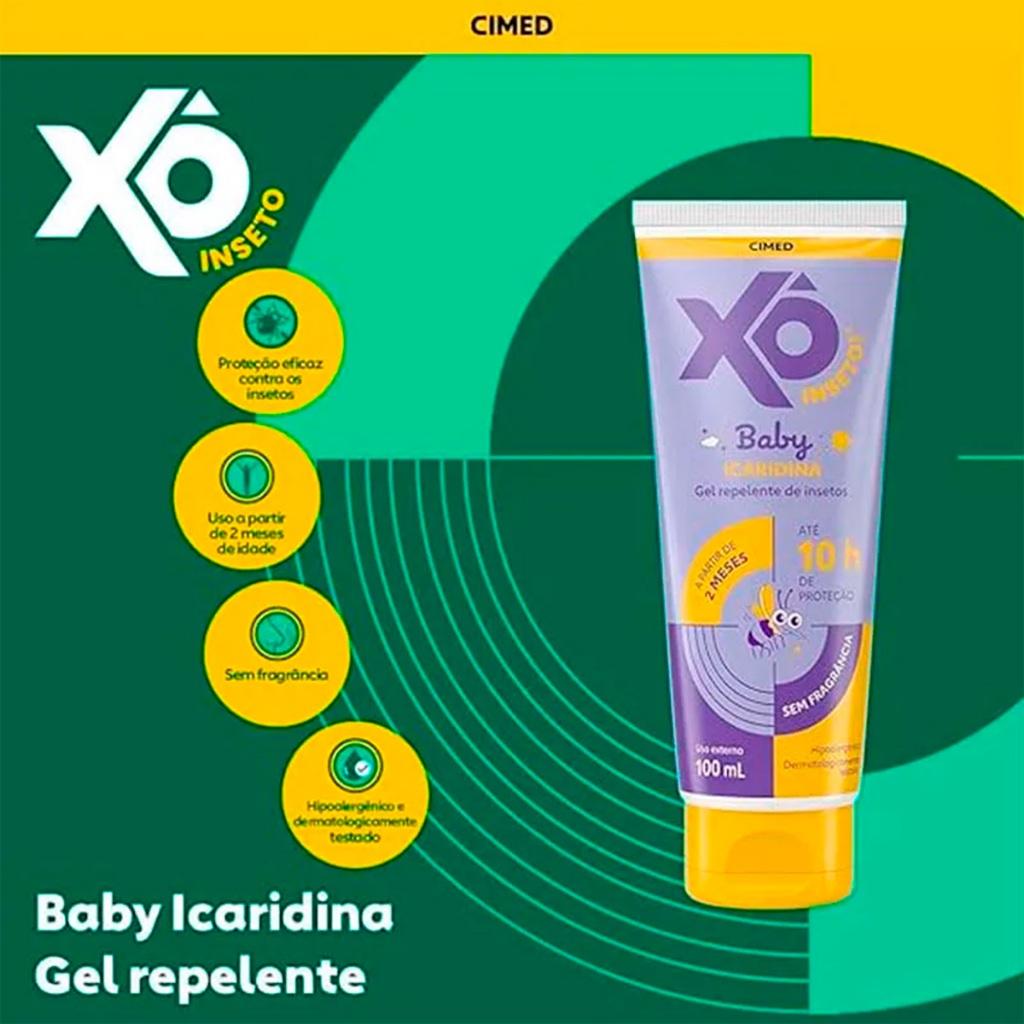 Repelente Xô Inseto Baby Icaridina Gel 100ml