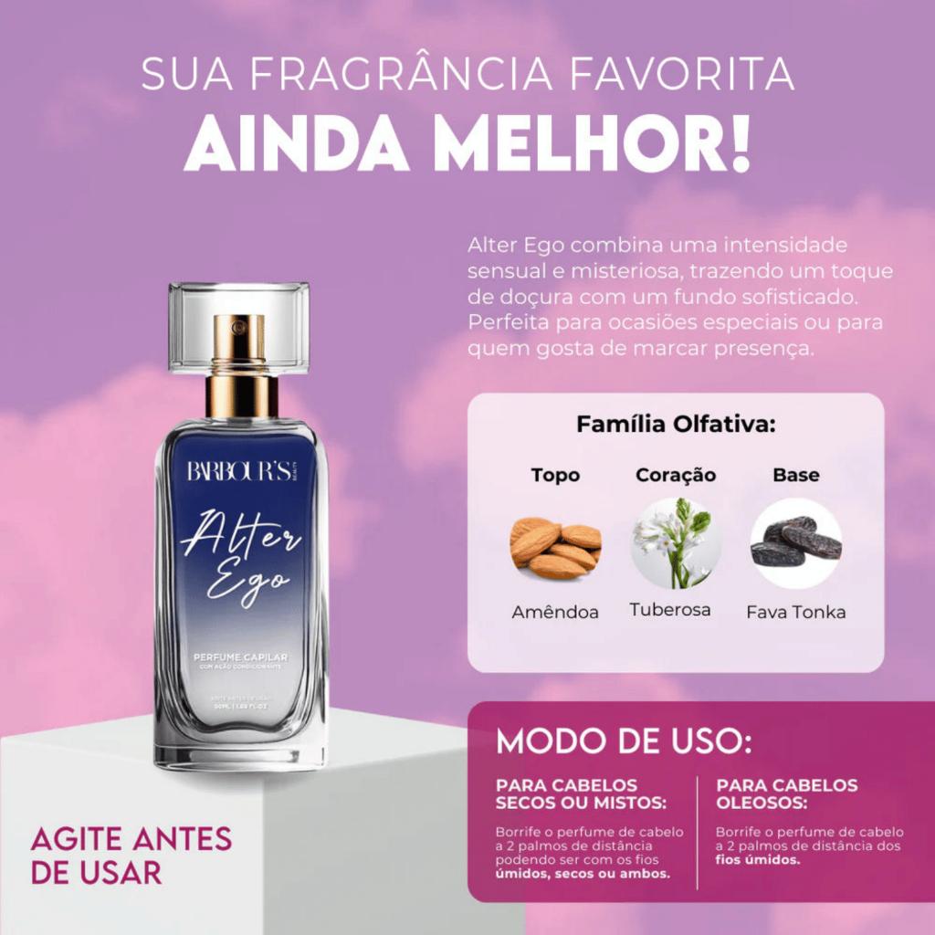 Perfume Capilar Alter Ego Barbour S Beauty 50ml Finalizador Termoativo