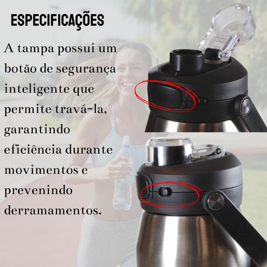 Garrafa Térmica Squeeze Camping Bike Isomax 550ml Ntk C/alça
