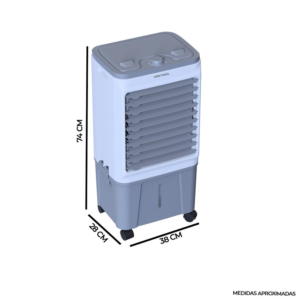Climatizador Ar Ventisol Portátil Potente Evaporativo 16 Litros 5 Em 1 Umidificador Clin16pro 130W