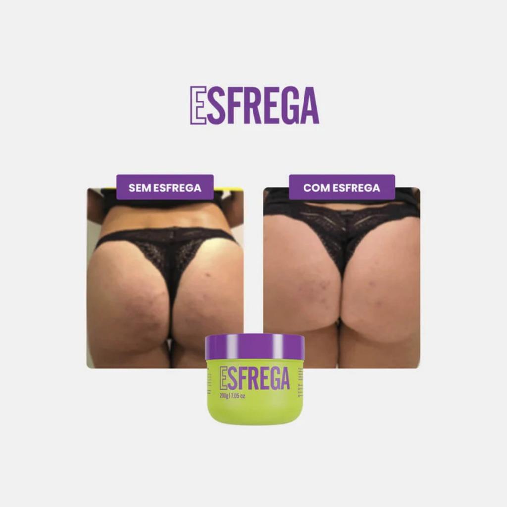 Mini Esfrega Esfoliante Corporal 50g Travel Size Anticelulite Estrias Pelos Encravados Beleza Brasileira