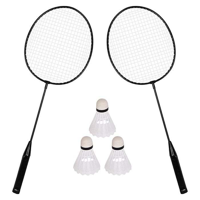 Kit Badminton 2 Raquetes + 3 Petecas Completo Original Cor Sortida - Zein