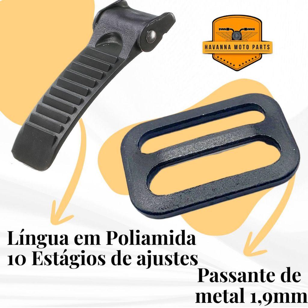 Cinta Jugular Com Engate Rápido Para Capacete Universal