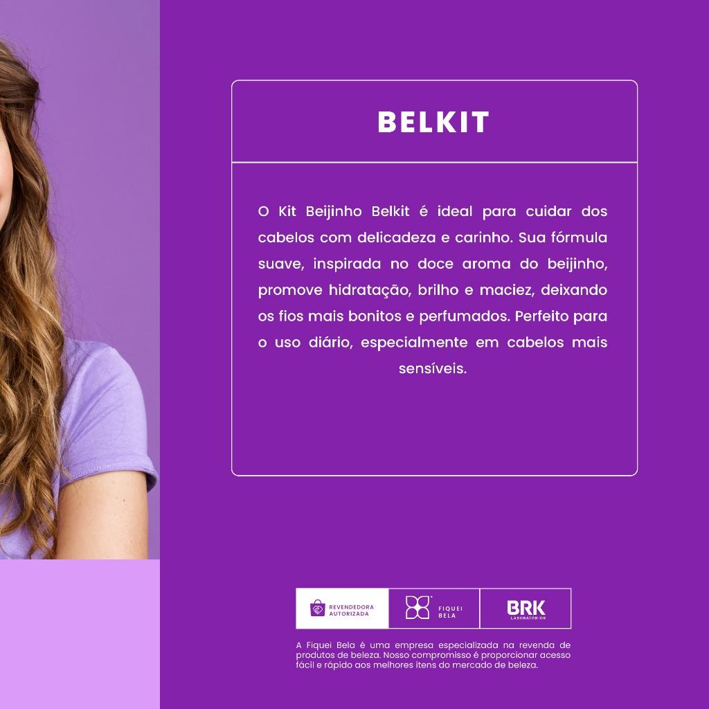Kit 2 Condicionador Hidratante Beijinhos Uva 300ml Belkit