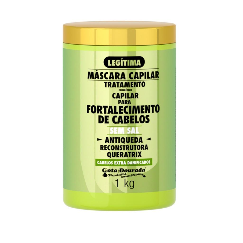 Máscara Fortalecimento Antiqueda Gota Dourada 1kg