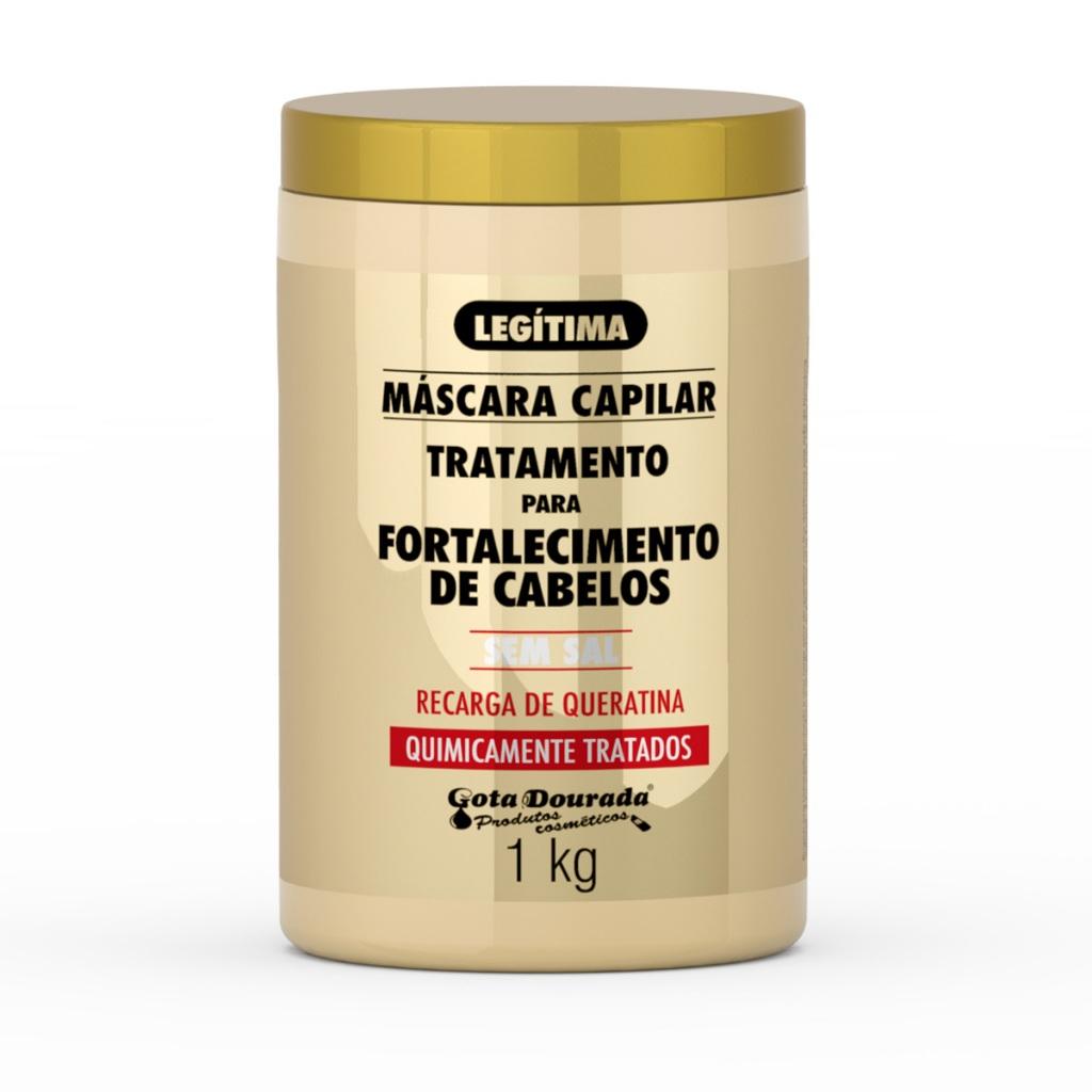 Máscara Fortalecimento Quimicamente Tratados Gota Dourada 1 Kg