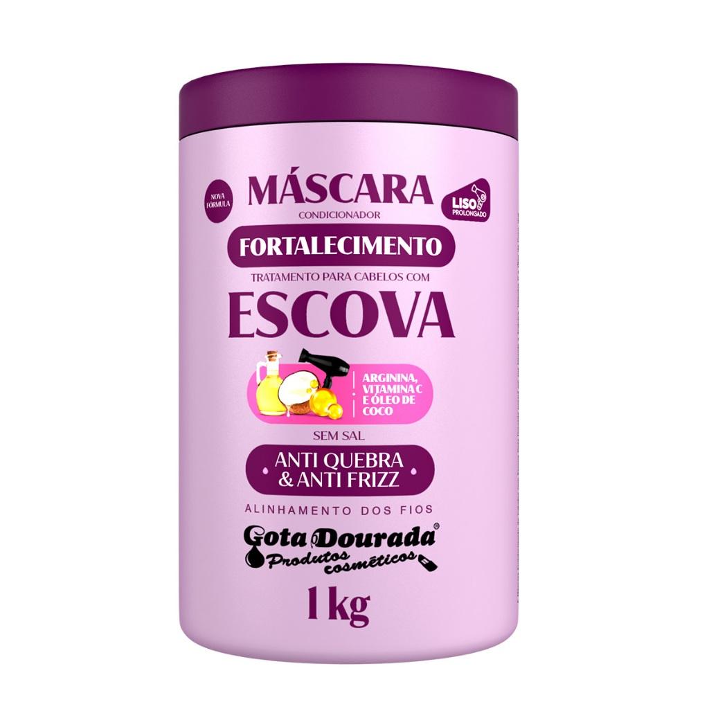 Máscara Fortalecimento Escova Gota Dourada 1 Kg