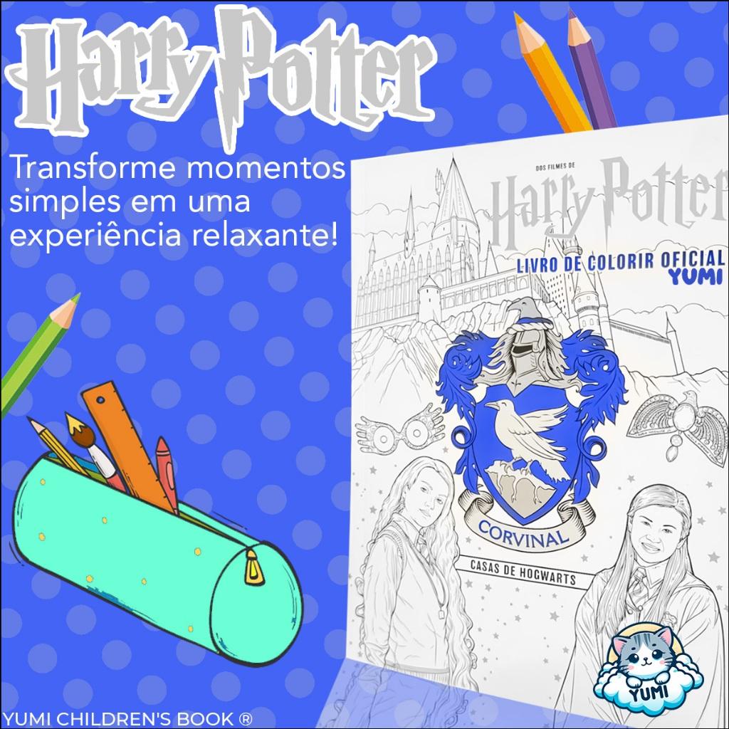 Livro De Colorir Harry Potter Casas Hogwarts Desenhos Detalhados Premium Para Adultos E Crianças