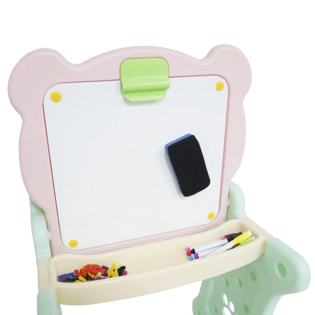 Mesa E Lousa Didática Infantil Pintura 2 Em 1 Com Canetinhas Importway