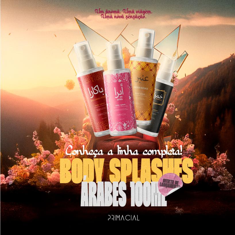 Body Splash Feminino Arabe Khaylah 100ml - Primacial Perfume Gourmand