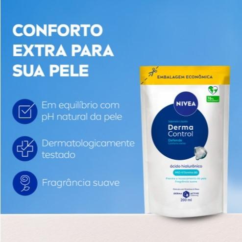 Nivea Sabonete Líquido Derma Control Defende 200ml