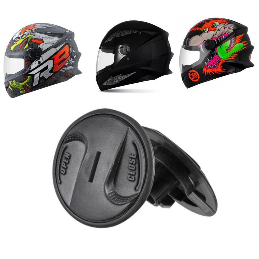 Botões Reparo Da Viseira Capacete 788 G8/R8/New Liberty Four (capacete Fechado)