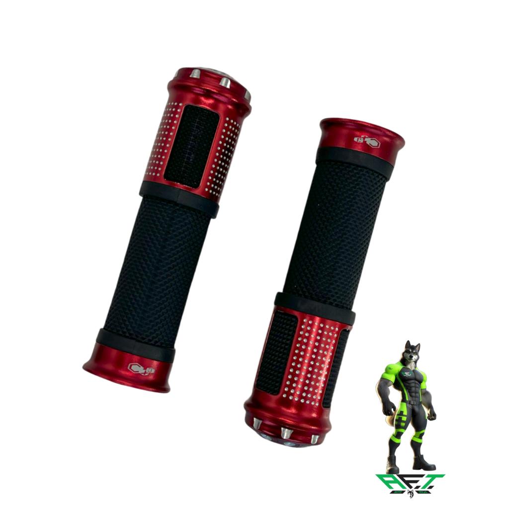Manopla Luva De Moto Punho Esportivo C/Peso Curto Diamante Alumínio Anodizado