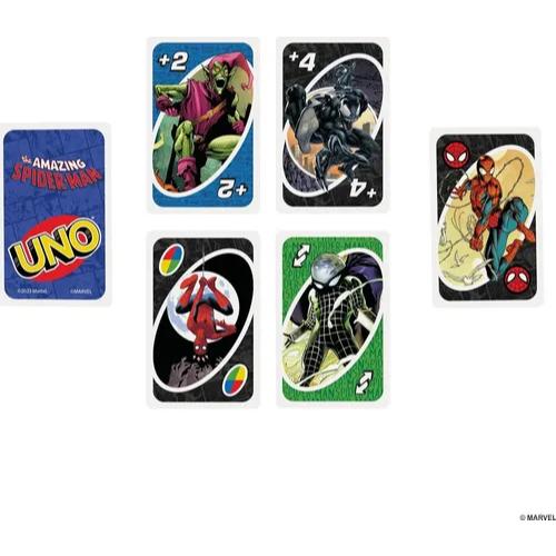 Jogo De Cartas Uno Homem Aranha Spiderman Marvel - Mattel Hxy08