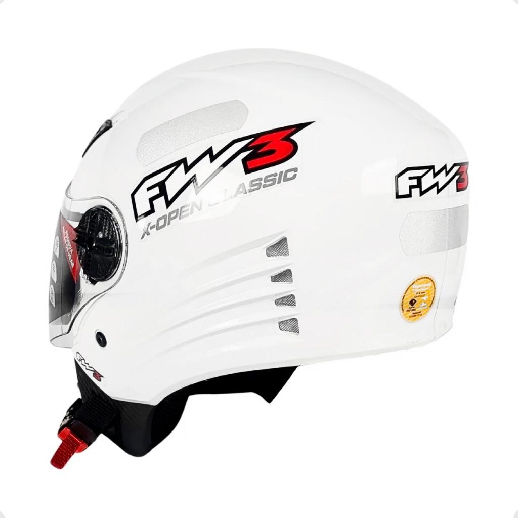 Capacete Aberto X Open Classic Moto Motoqueiro Motoboy Fw3