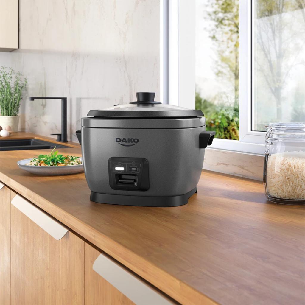 Panela Elétrica De Arroz 4 Litros 10 Xícaras Cinza Titanium Dako