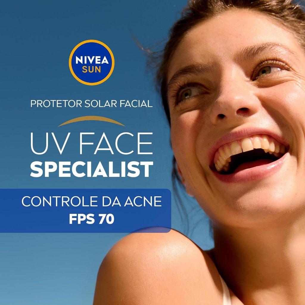 Nivea Sun Protetor Solar Uv Face Specialist Controle Da Acne FPS 70 40ml