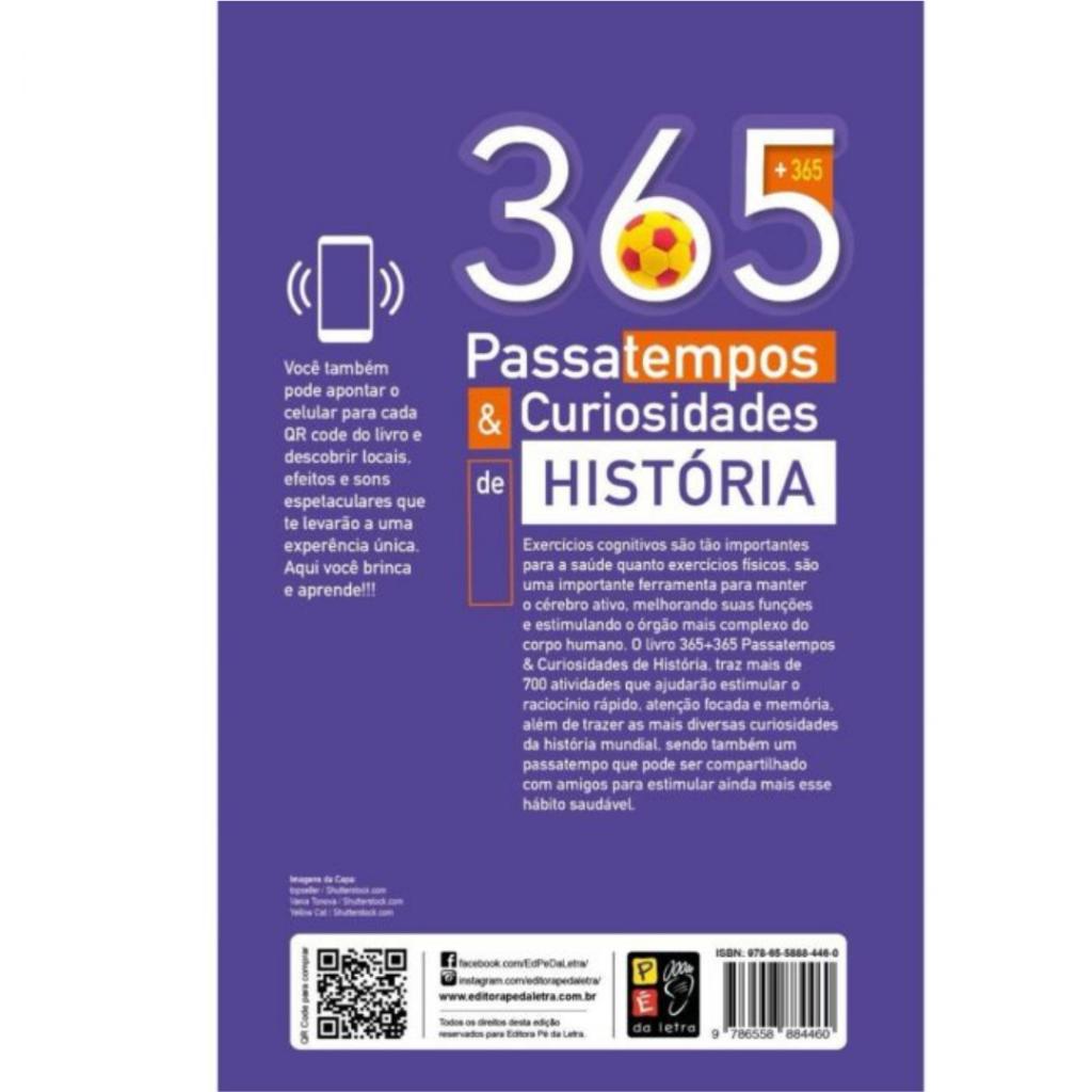 365 Passatempos E Curiosidades De História + De 700 Curiosidades E Atividades