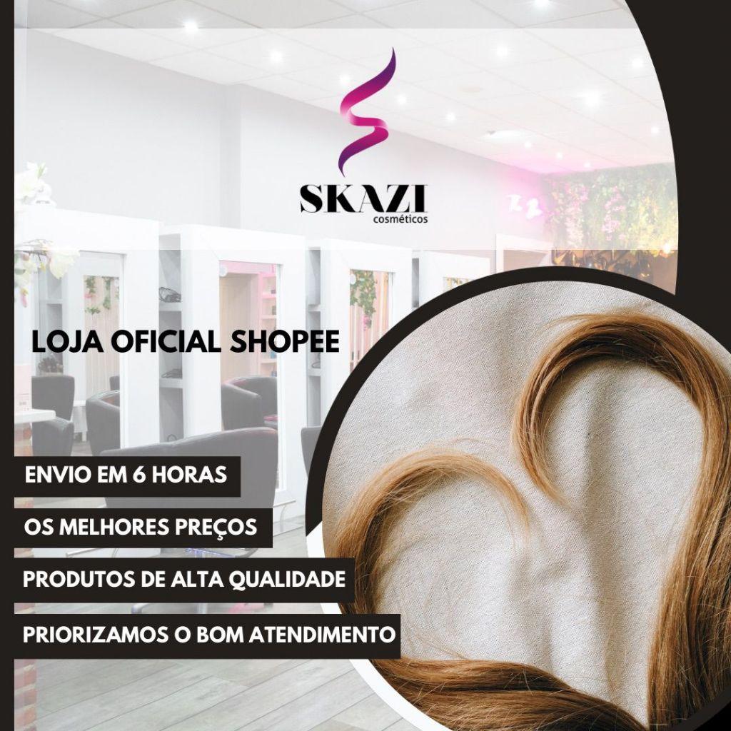 Kit Skazi Vegano Shampoo E Condicionador Efeito Liso 1 Litro