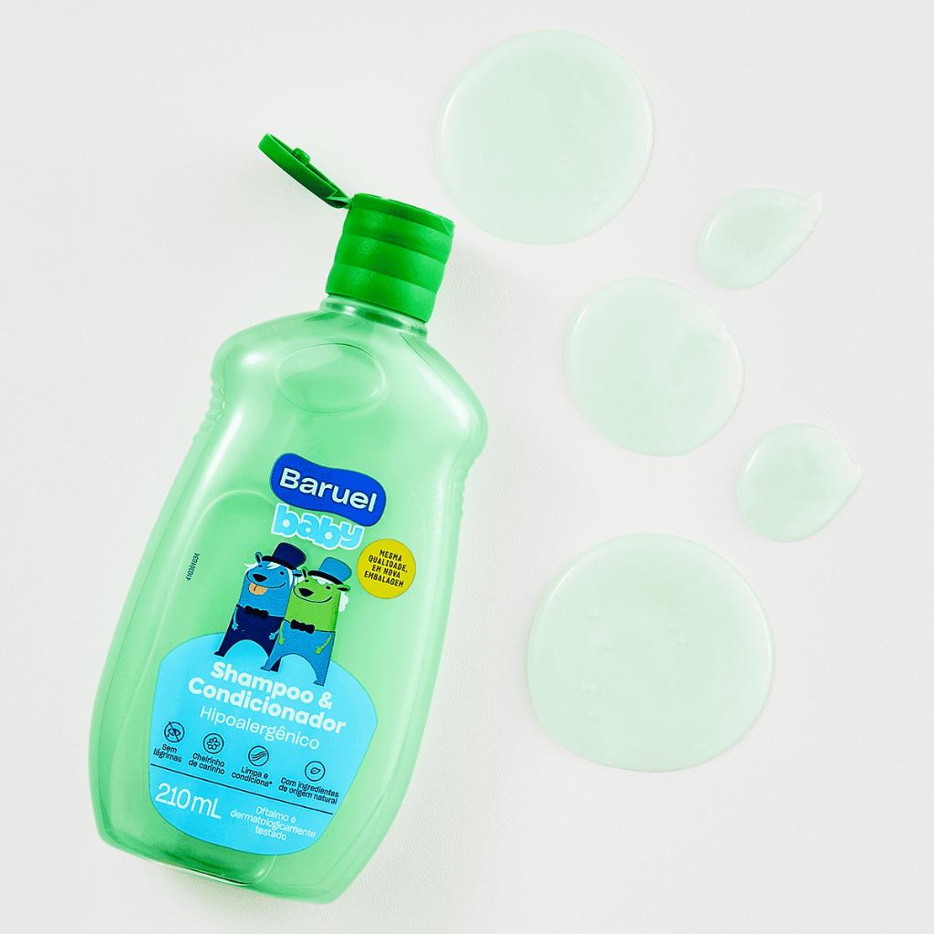 Shampoo 2 Em 1 Baruel Baby 210ml