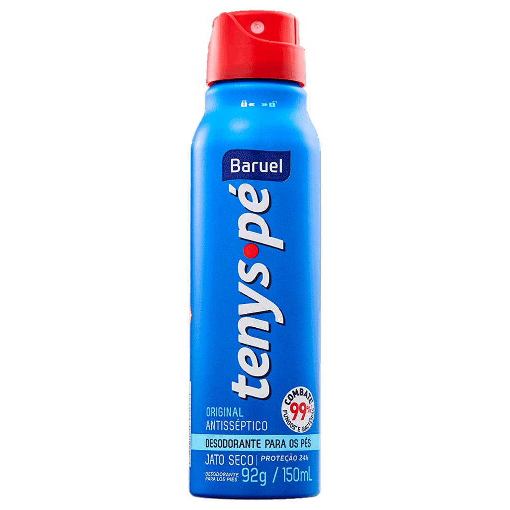 Kit Desodorante Para Os Pés Tenys Pé Baruel Original Jato Seco Com 150ml + Talco Com 100g