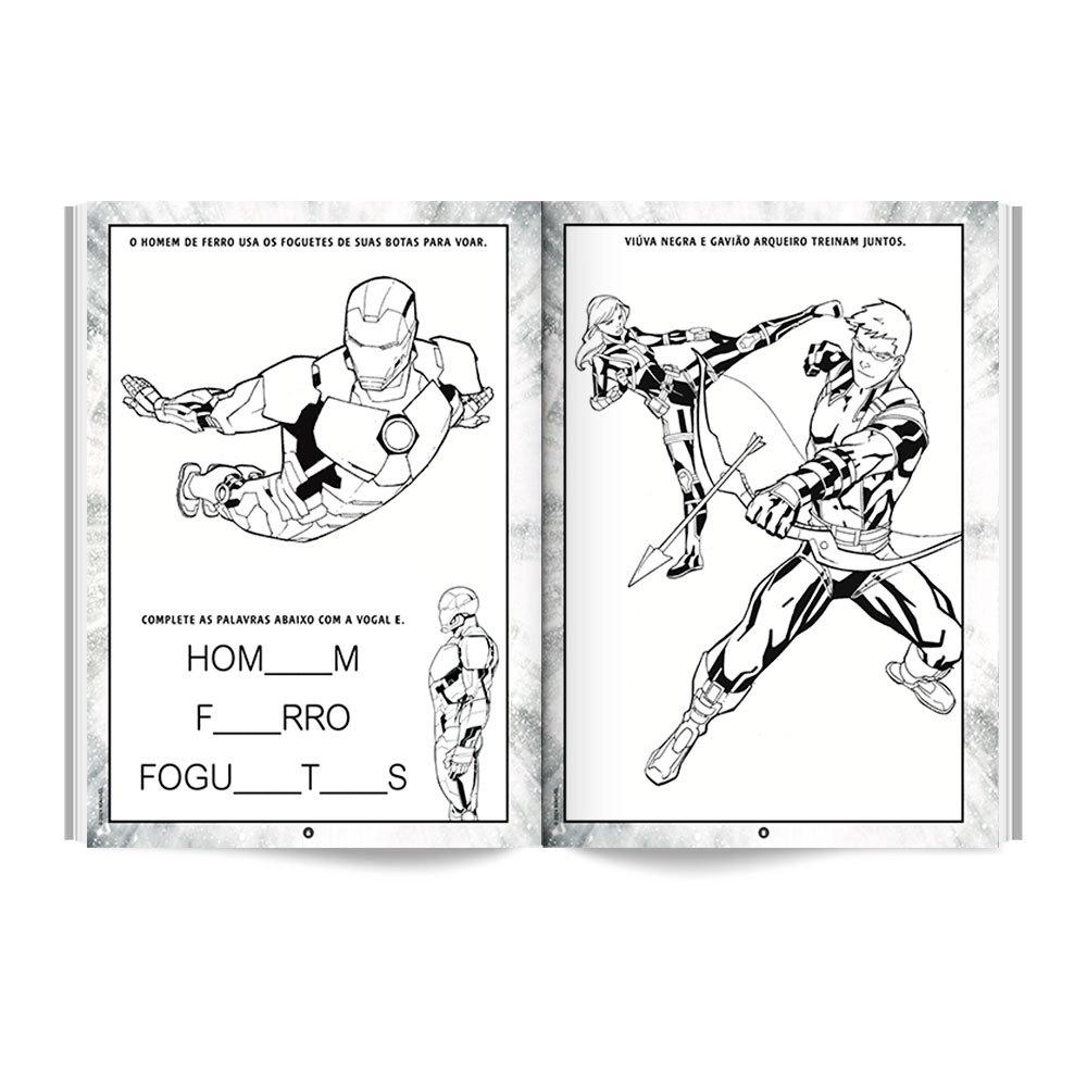 100 Páginas Para Colorir Marvel - Vingadores