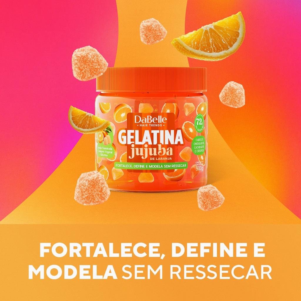 Gelatina Jujuba De Laranja - Dabelle Hair 500g