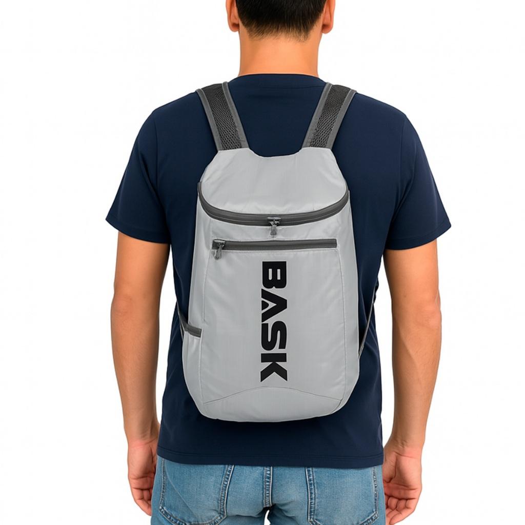Mochila Dobrável Bask Ultraleve Portátil Compacta Camping Trilha Viagem Praia Acampamento Passeio