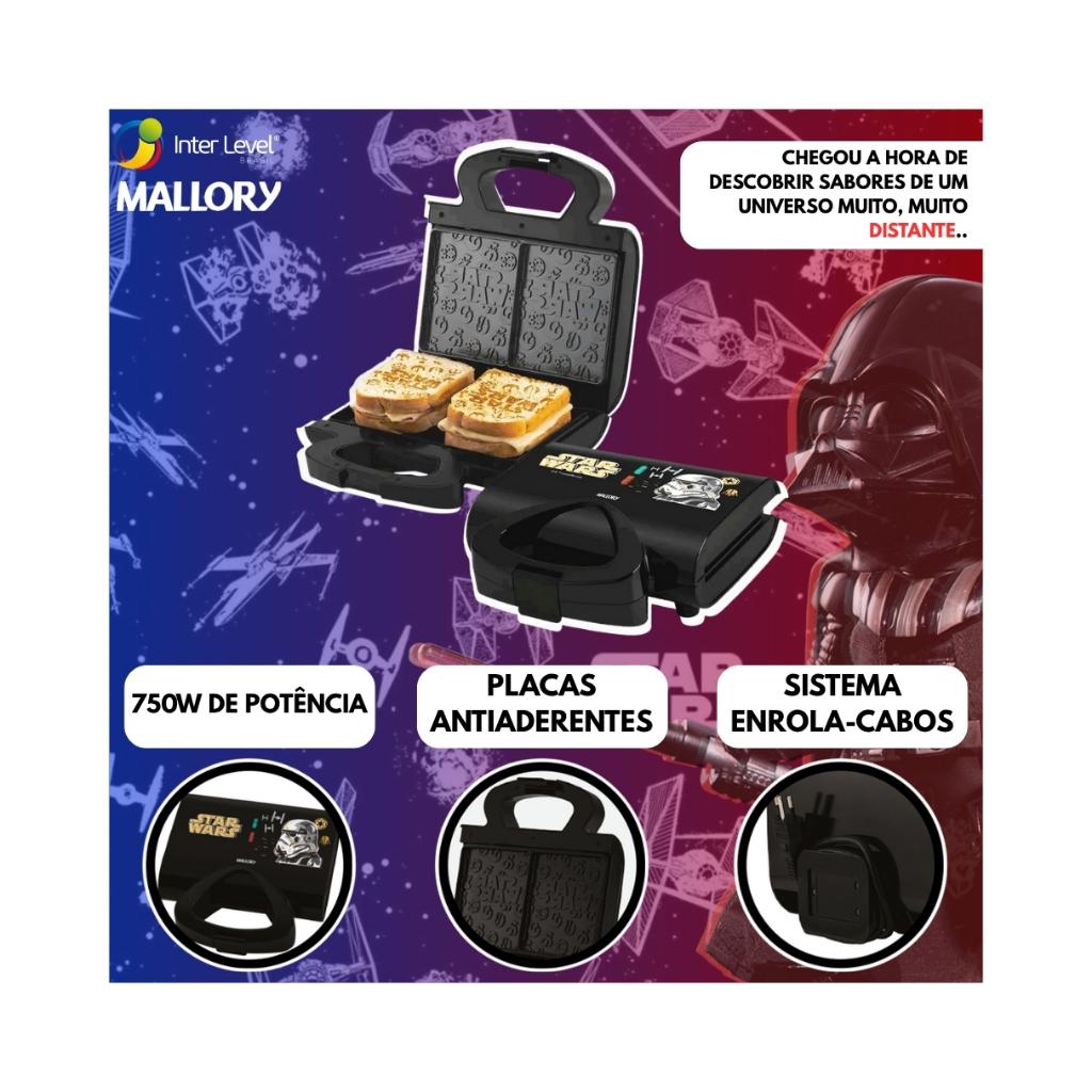Sanduicheira Disney 750W Star Wars Empire Plates Mallory
