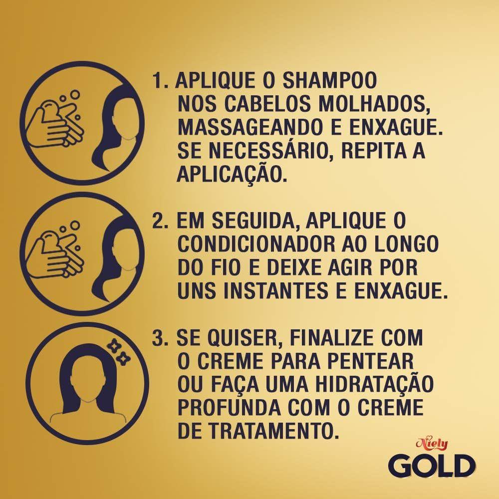Kit Niely Gold Hidratação Milagrosa Água De Coco Sh+cond