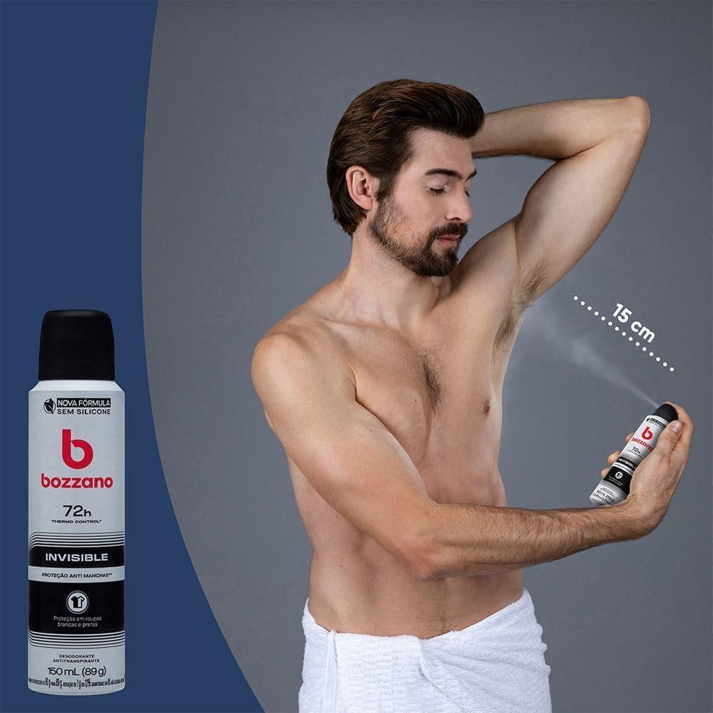 Desodorante Antitranspirante Bozzano Aerossol Invisible Com 150ml