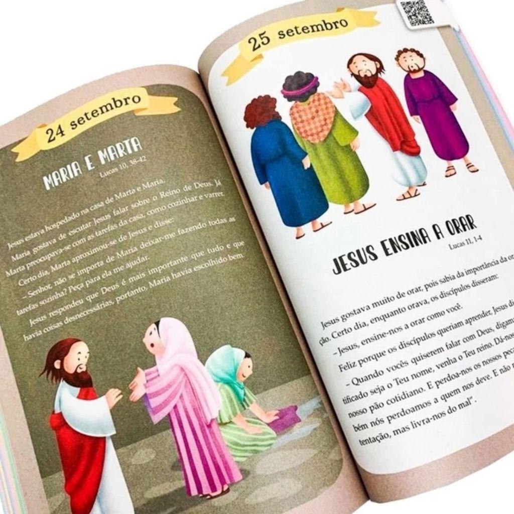 365 Histórias Bíblicas Narradas Com Carinho Conheça Lindas Histórias De Fé Bondade E Amor De Personagens Inesquecíveis
