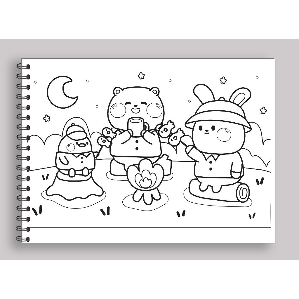 Combo Cute Comfy Super Special - Kit Com 02 Livros De Colorir - Espiral Com Caneta