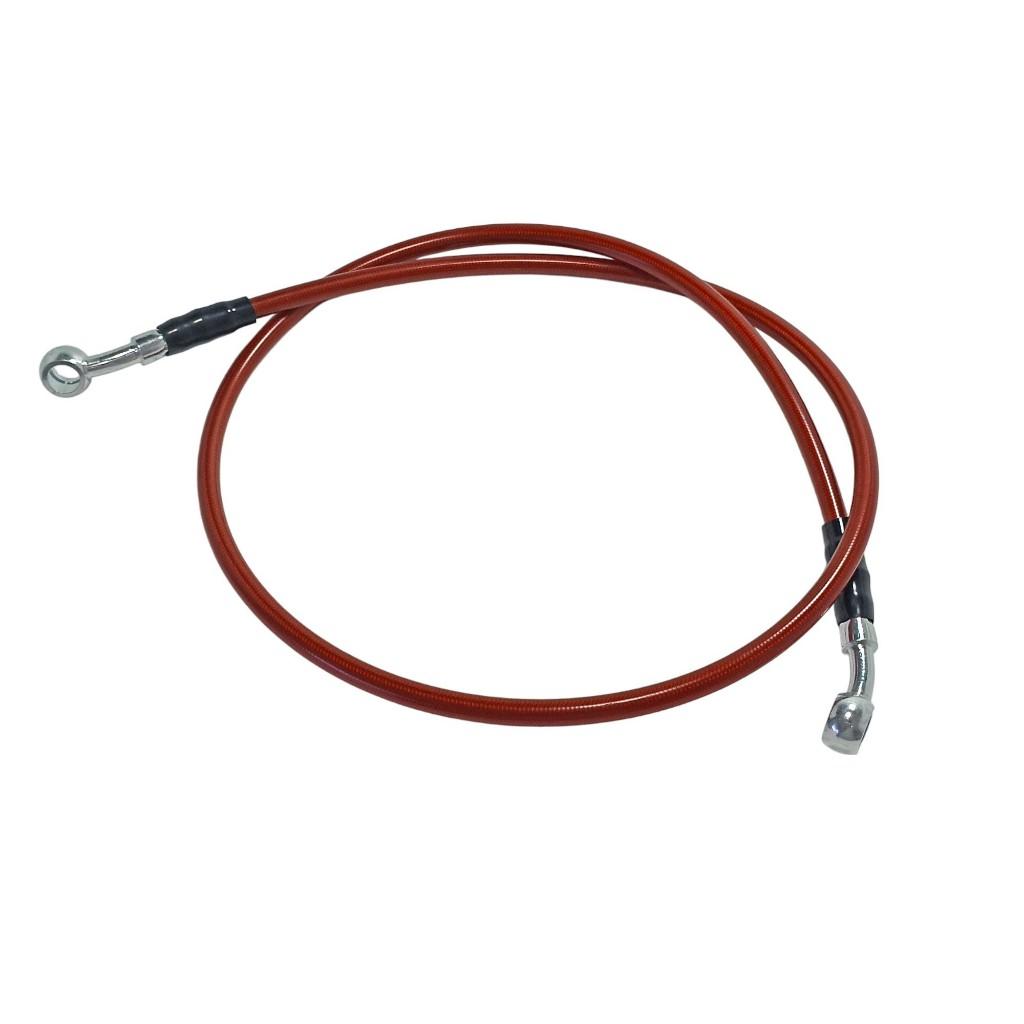 Flexível Freio Aeroquip 50cm Moto Universal Malha De Aço