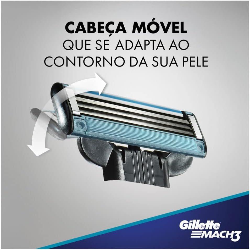 Aparelho De Barbear Gillette Mach3 Acqua-grip