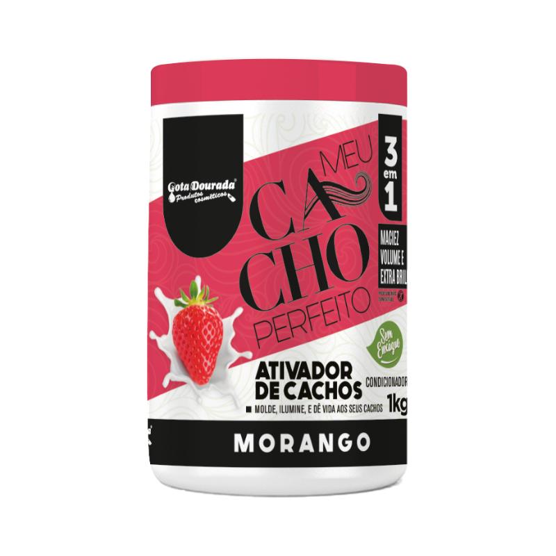Ativador De Cachos Meu Cacho Perfeito Gota Dourada - Morango