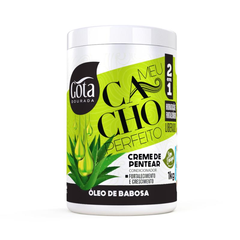 Creme De Pentear Meu Cacho Perfeito Gota Dourada - Óleo De Babosa