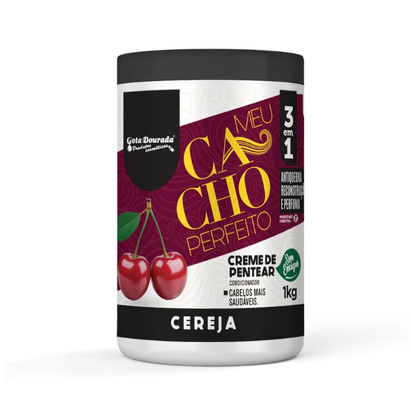 Creme De Pentear Meu Cacho Perfeito Gota Dourada - Cereja