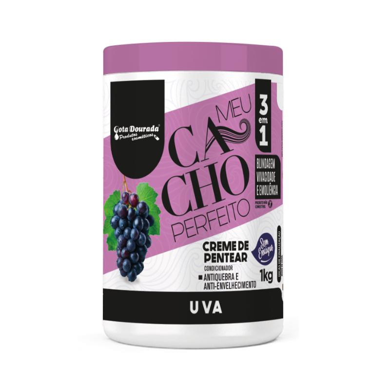 Creme De Pentear Meu Cacho Perfeito Gota Dourada - Uva