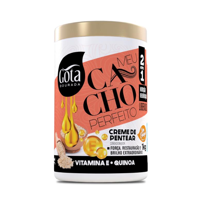 Creme De Pentear Meu Cacho Perfeito Gota Dourada - Vitamina E Quinoa