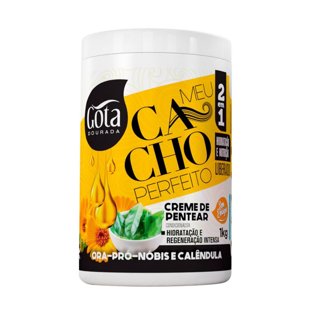 Creme De Pentear Meu Cacho Perfeito Gota Dourada - Ora-pro-nóbis E Calêndula