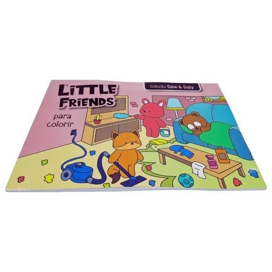 Livro Para Colorir Cozy Time Coleção Cute Cozy Azul