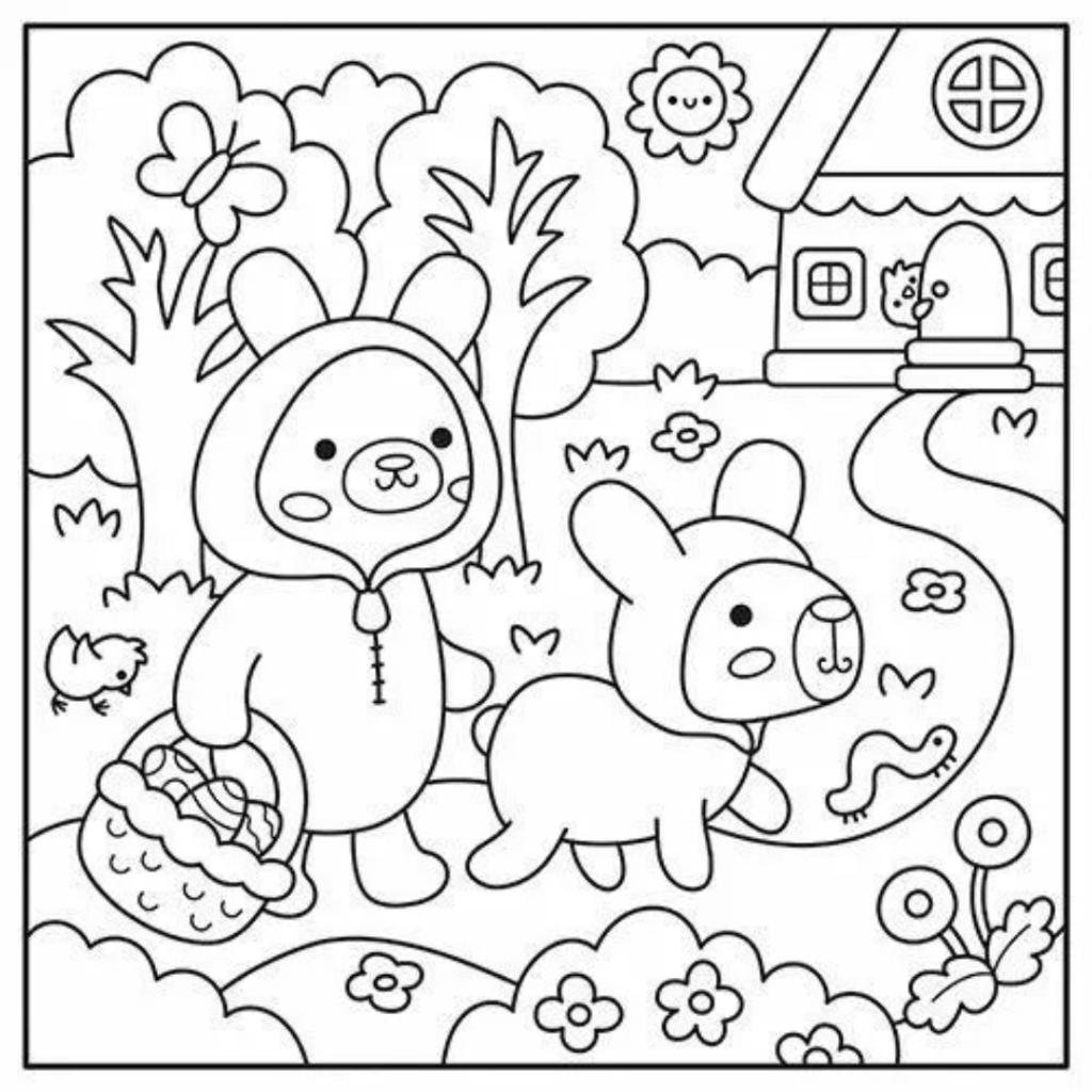Cute Buddies - Para Colorir